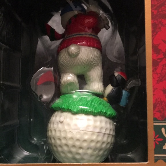 Set of 3 Sports Christmas Ornaments Golf/Baseball - Picture 5 of 8